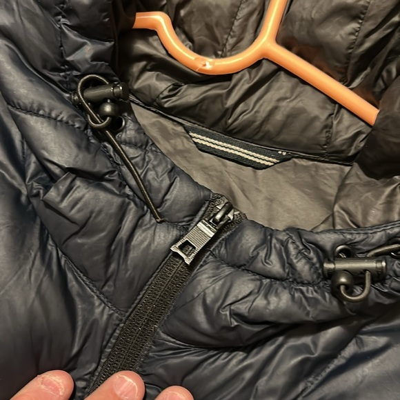 Nautica Blue Puffer Jacket Quilted Design High Collar - Picture 8 of 10